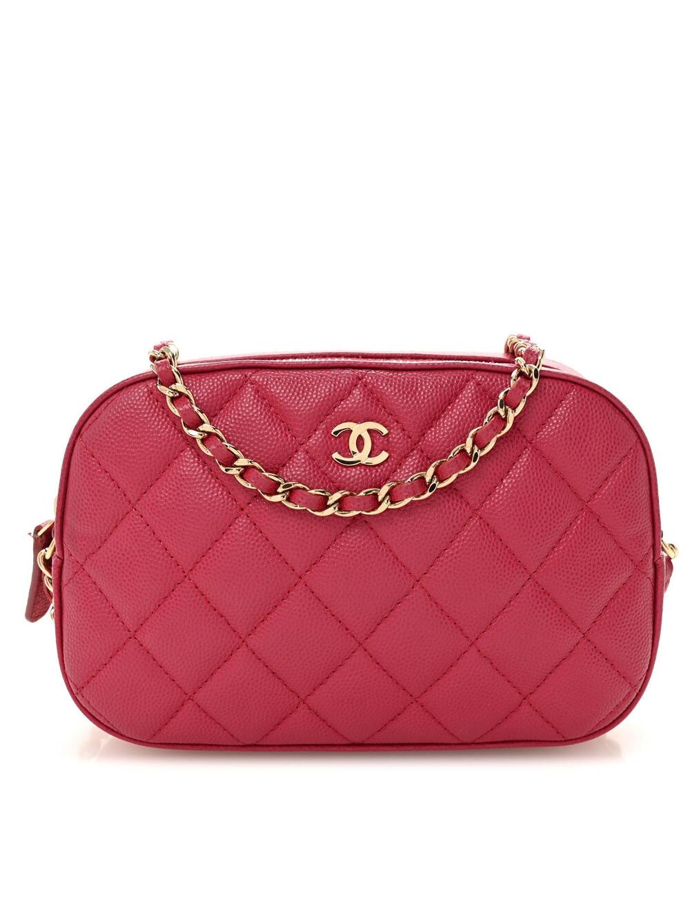 Chanel Caviar Quilted Camera Case Dark #346303C28B